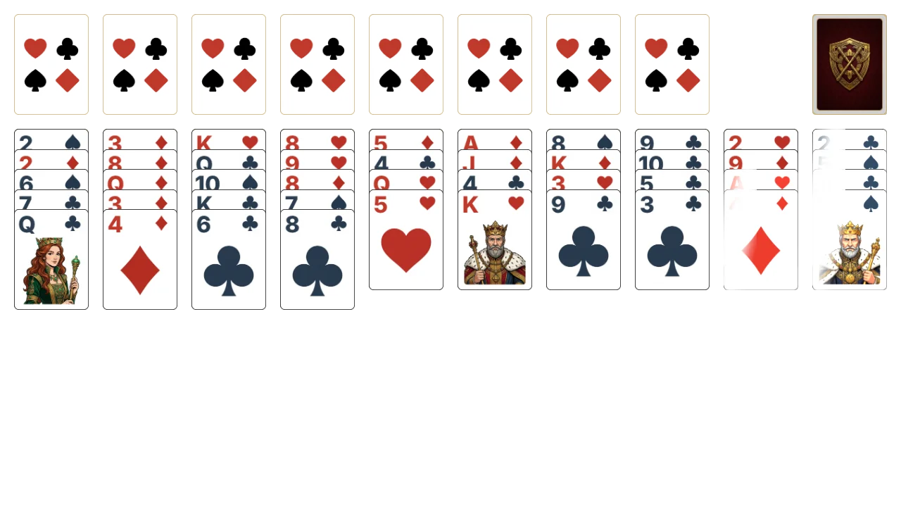 Beetle solitaire opening layout
