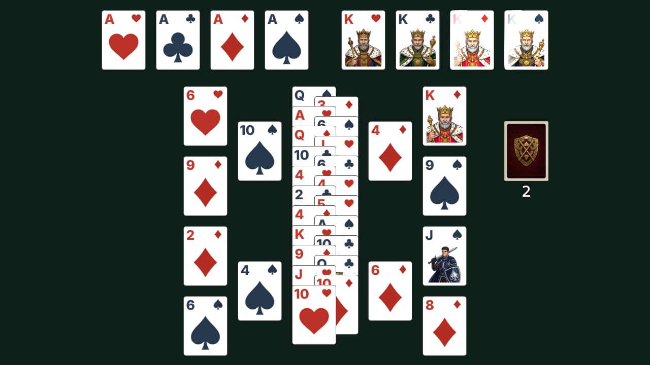 Fort solitaire gameplay screenshot