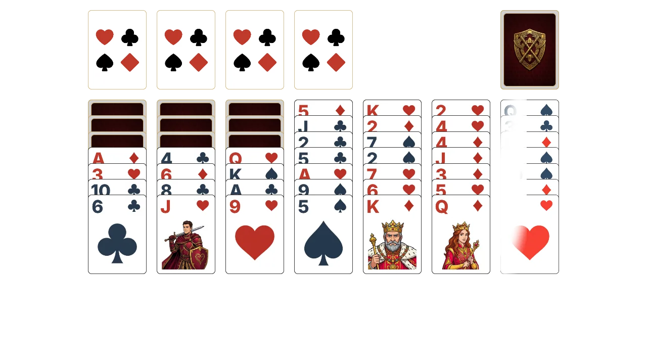 Scorpion (Easy) solitaire opening layout